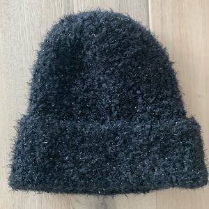 Black Sparkly Winter Hat